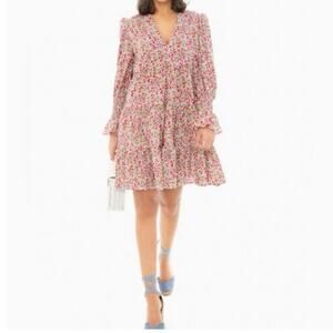 Tuckernuck Pomander Place 100% Cotton Floral Poplin Kenzo Mini Dress Size XS